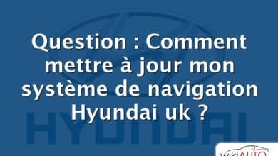 Question : Comment mettre à jour mon système de navigation Hyundai uk ?